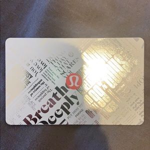 Lulu lemon gift card